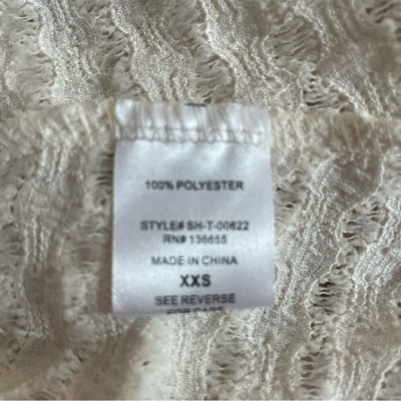 Sarah Hann white and yellow crochet top 20911 - Picture 7 of 9